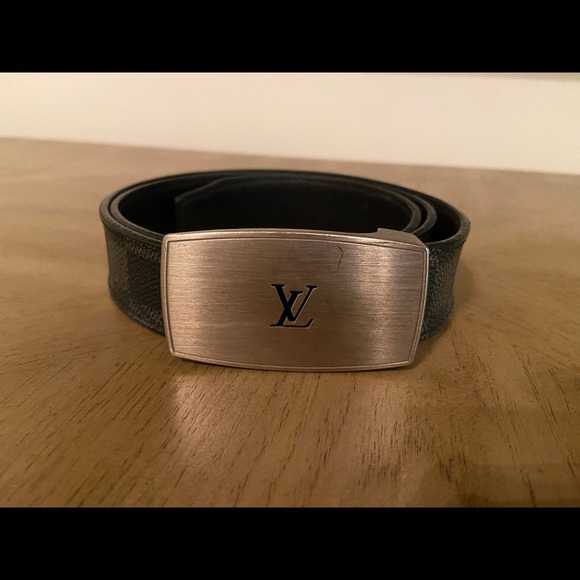Louis Vuitton Damier Graphite Belt - Picture 1 of 10